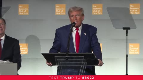 Trump speaks at Economic Club of New York