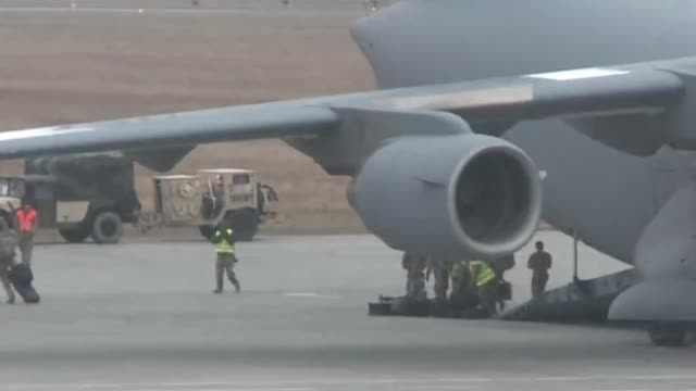 Members of the 82nd Airborne Division arrived in southeastern Poland