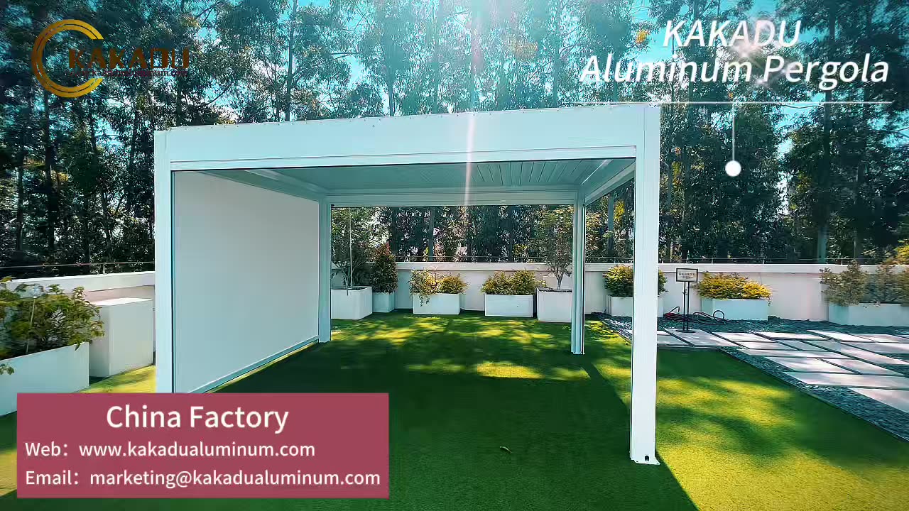 Kakadu Shade Aluminum Gazebo Pergola Sun Shade Pergola Electric Pergola