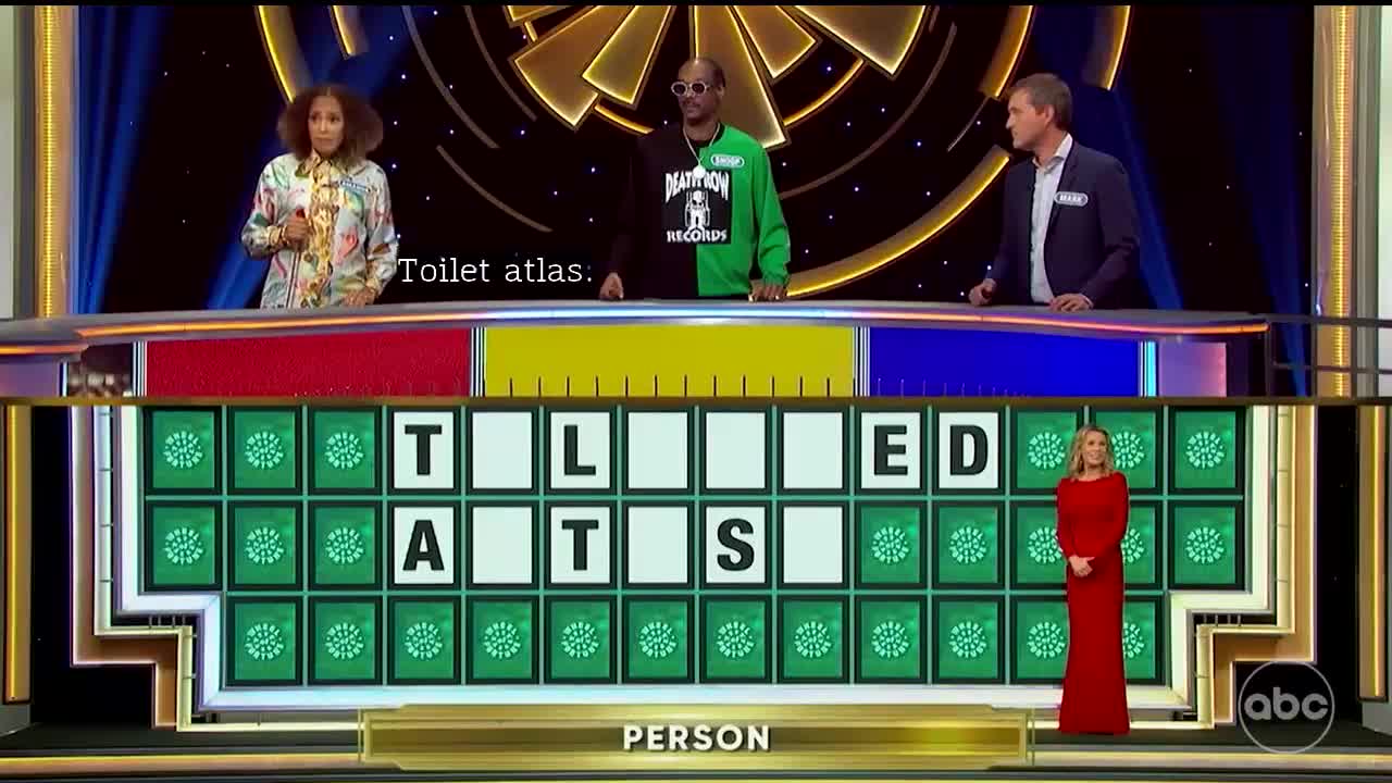 Snoop Dogg on Wheel of Fortune (real, not a skit)