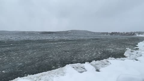 Frozen Waves Teal Lake Negaunee