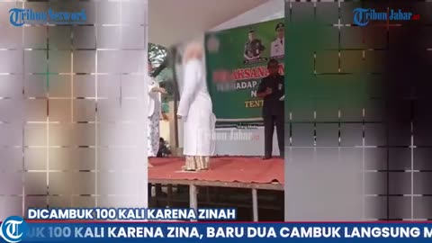 DETIK-DETIK WANITA DICAMBUK 100 KALI KARENA ZINA