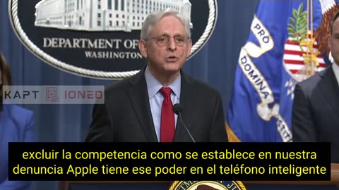 El fiscal general Merrick Garland anuncia una demanda antimonopolio contra Apple.