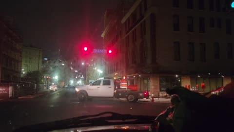 Christmas night driving in San Antonio Texas