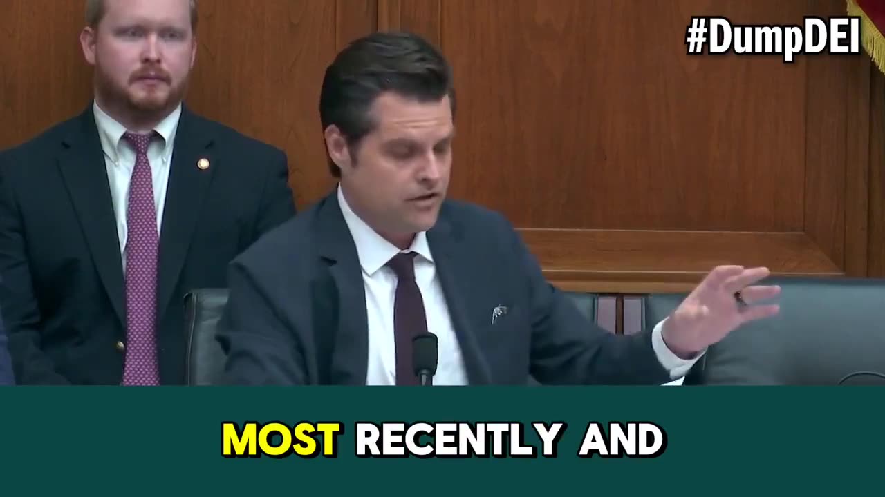 Gaetz NUKES The DEI Agenda In Legendary Clip