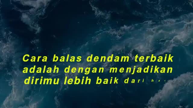 Cara balas dendam terbaik adalah dengan menjadikan dirimu lebih baik dari hari kemarin