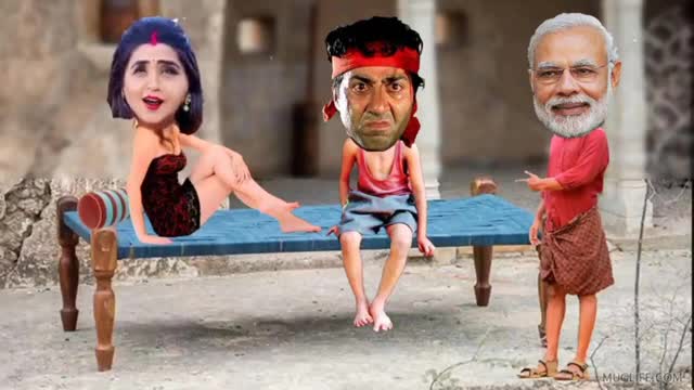 मोदी की सनी देवल ने बेइजती कर दी modi sunny deol ki comedy काजल राघवानी और मोदी की कॉमेडी(1)