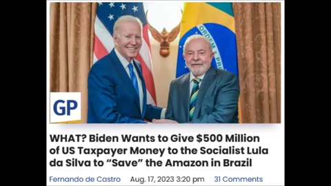 $500 Million to Brazil, but only 700.00 to Americans in Hawaii