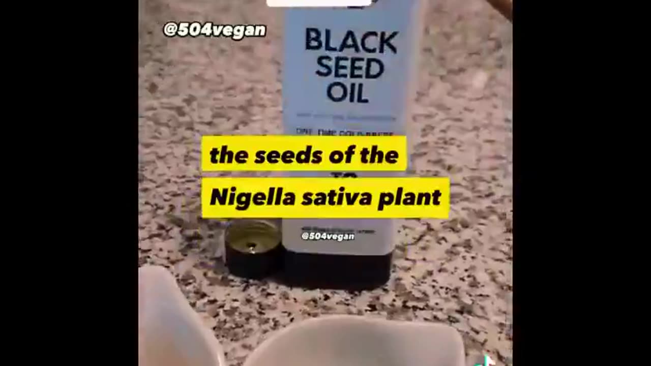 Do you take black seed oil?