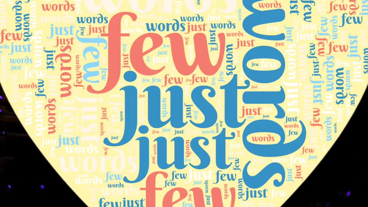 Just A Few Words - "He made the world and everything there is."