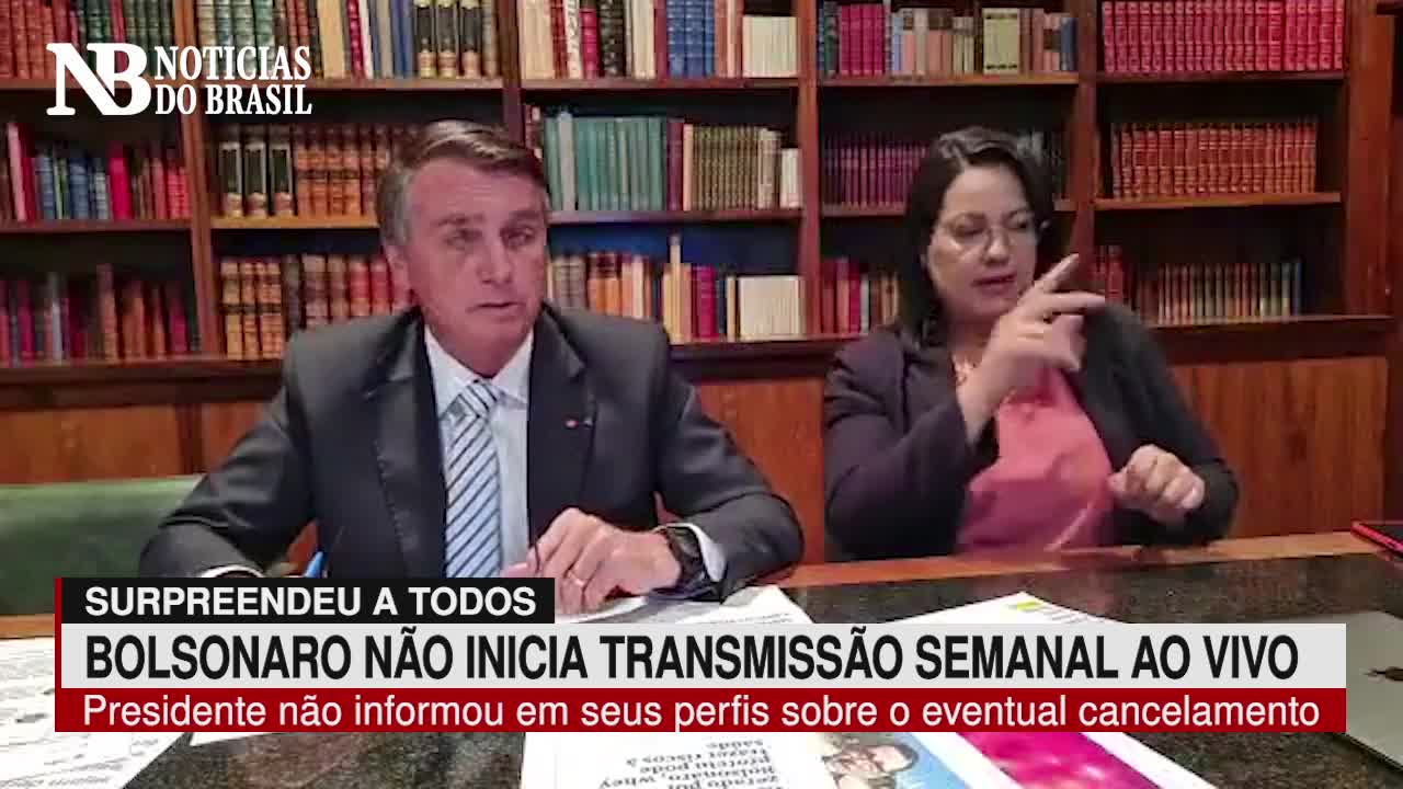 Bolsonaro surpreende e tradicional Live Semanal não é transmitida