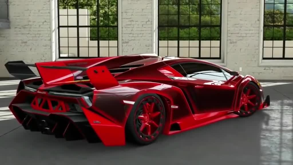 The red poison is so handsome! This should be the dream of girls# SUPERRUN # Lamborghini