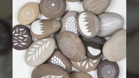 artistic stone art/pebble Craft home 🏠 decor