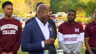 Sen. Raphael Warnock addresses people of Georgia over election.