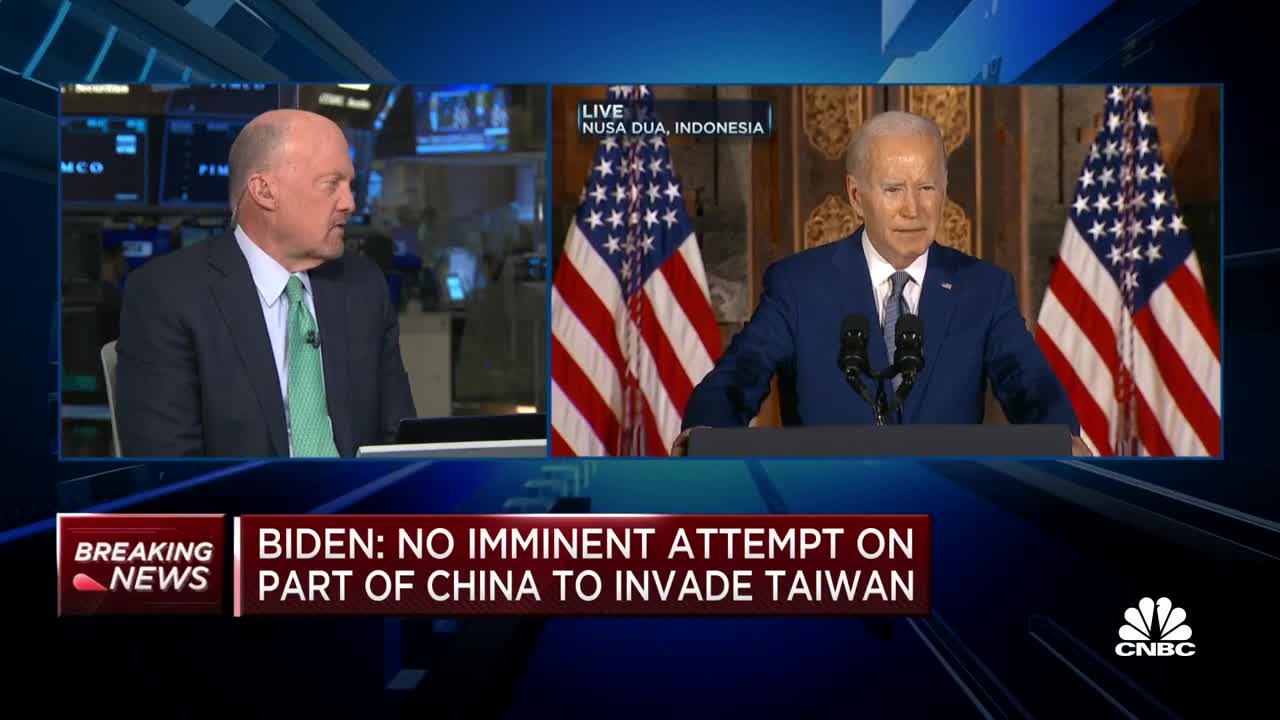 President Biden: I do not believe China will try to invade Taiwan imminently