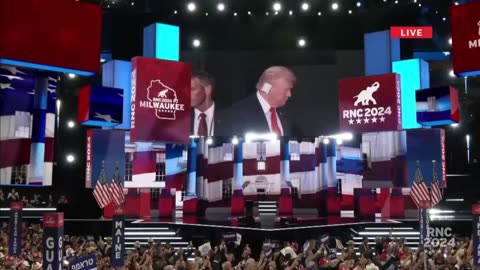 President Trump enters RNC - July 15th, 2024