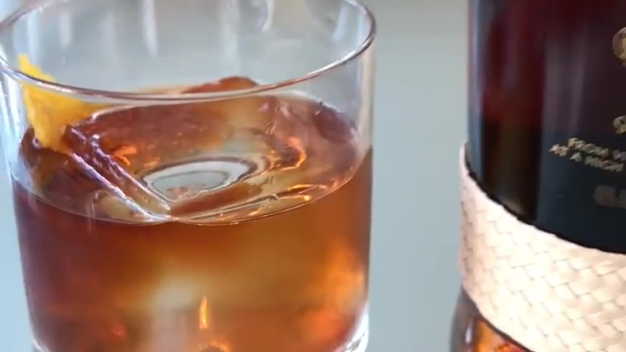 Smoked Rum Old Fashioned Cocktail! #cocktail #cocktails #foodyfetish