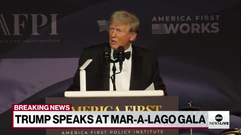 TRUMP SPEAKS AT MAR-A-LAGO GALA