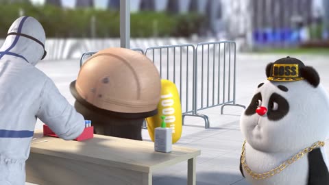【Bamboo Panda❤️】Bamboo did testing for Covid 19 this week | Chinese Short Animation | 熊猫班卜 🐼