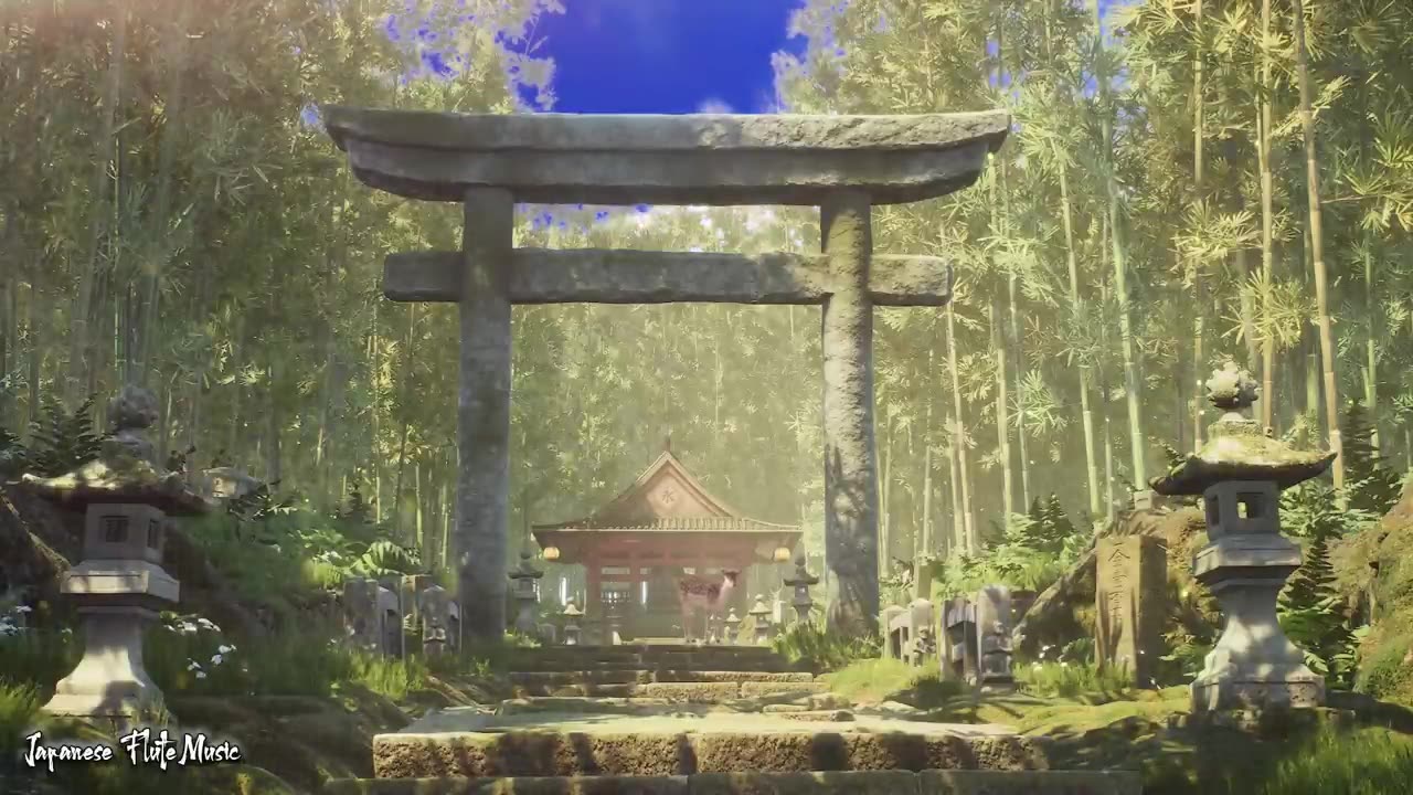 Traditional Japanese Music - Relaxing Japanese Flute Music - Music For Meditation, Healing, Sleep