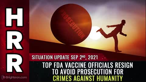 Top FDA vaccine officials RESIGN to avoid prosecution for crimes against humanity