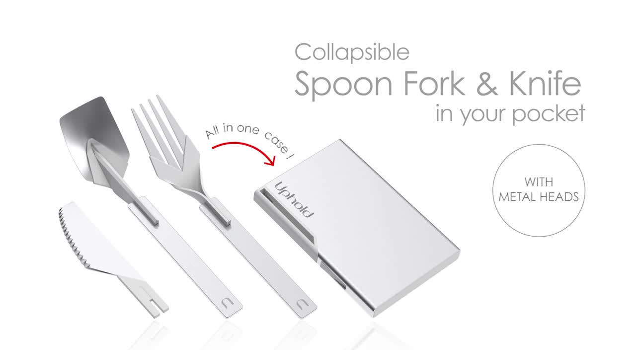 Uphold Cutlery - An environmentally friendly eating utensils set.