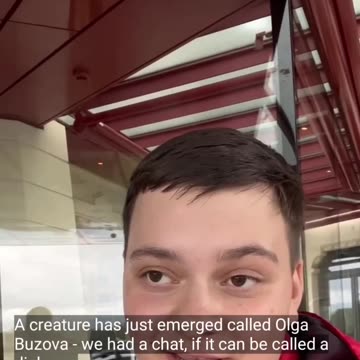 Russian pop star Olga Buzova is harassed by a young Ukrainian man