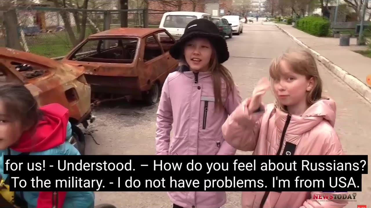 Ukraine war - asking childrens: Do you like Russian soldiers ? Yes