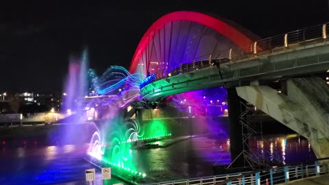 Water and Light Show for the Dragon Boat Festival