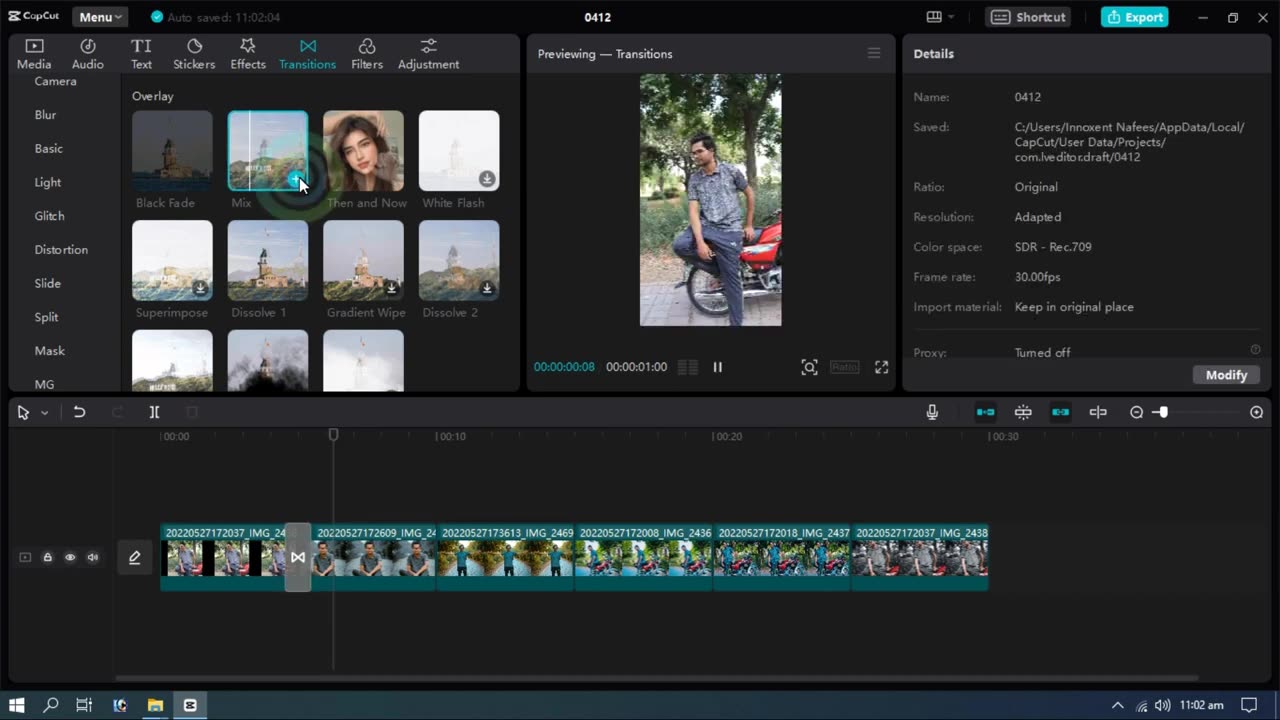 Transitions & Video Effects in Video Editing in CapCut PC | CapCut Vide Editing Course #8