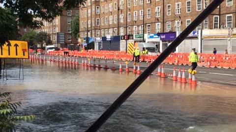 Kennington Road Water Main Break