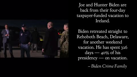 Biden has spent 40% of his presidency on vacation