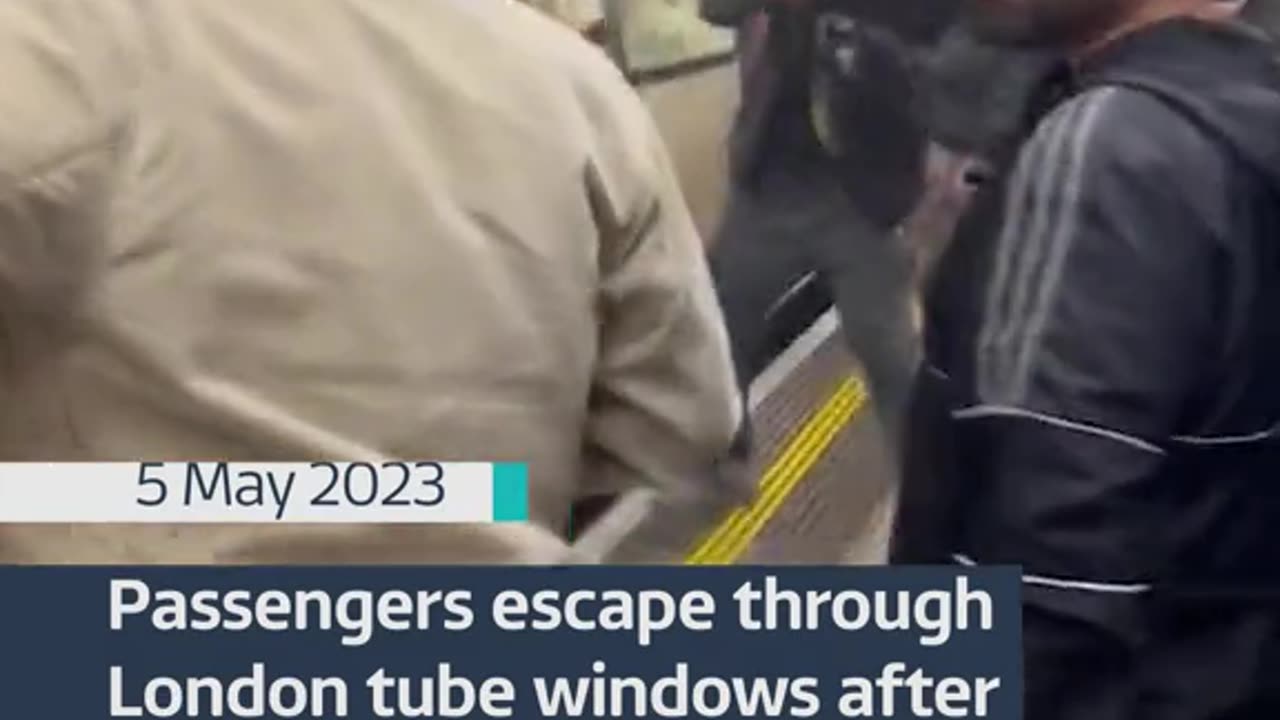 Passengers Smash Tube Train Windows In Fire Alert