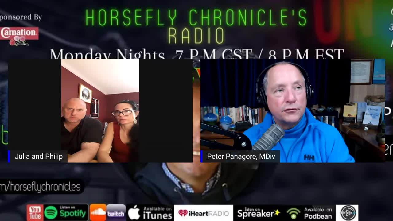 HORSEFLY CHRONICLES RADIO W Julia And Philip Special Guest Rev. Peter Panagore