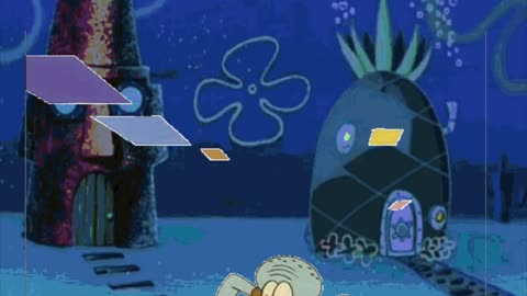 Squidward Is Playing With Tiles At Night 🌙
