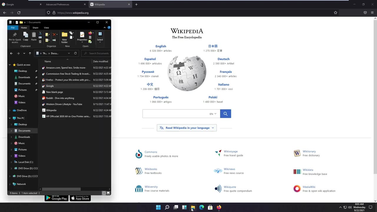 Firefox configuration, preferences, about-config