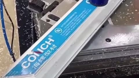 CNC corner cleaning machine with nine cutters