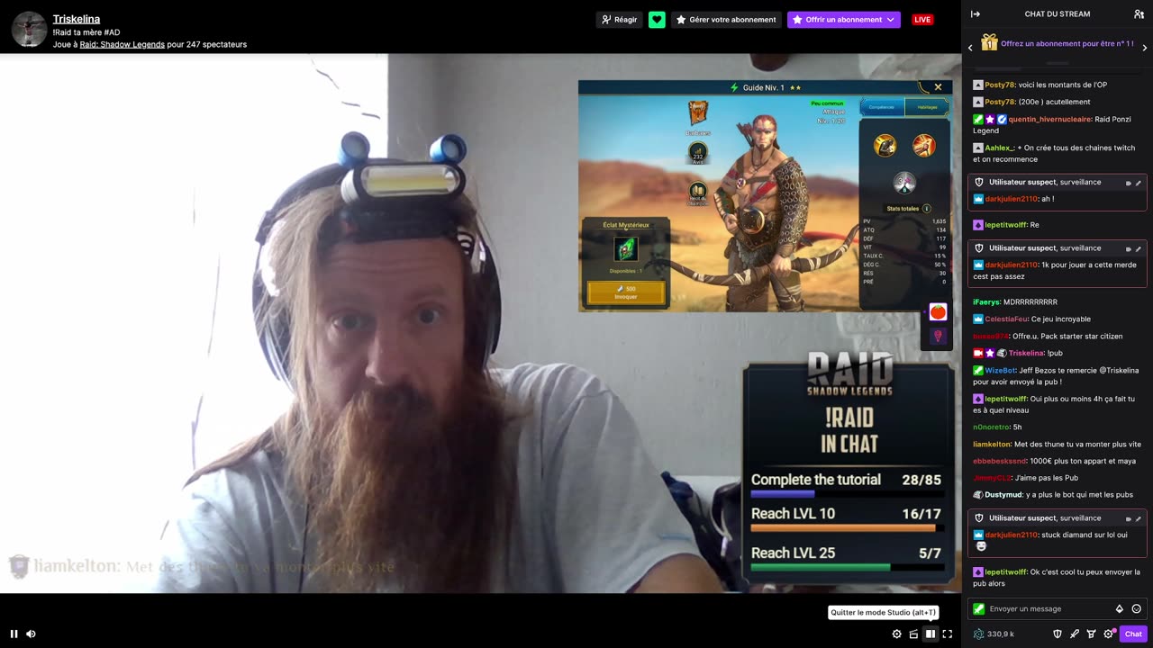 2023-06-04 (2bis.5) - Un live poussif - Twitch Triskelina (version avec chat)