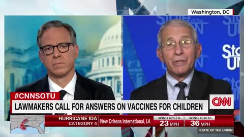 Dr. Fauci: "I believe that mandating vaccines for children to appear in school is a good idea.