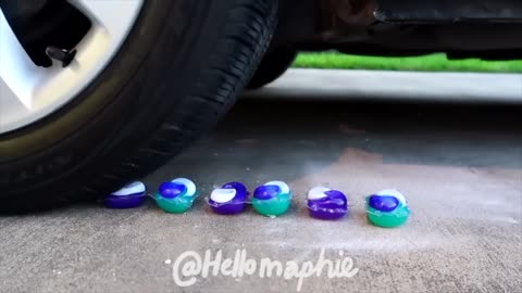 Crushing Crunchy & Soft Things by Car! Squishy things, Foam, Tide Pods and More!!