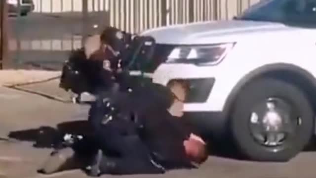 Foreign funny video American police arrest scene