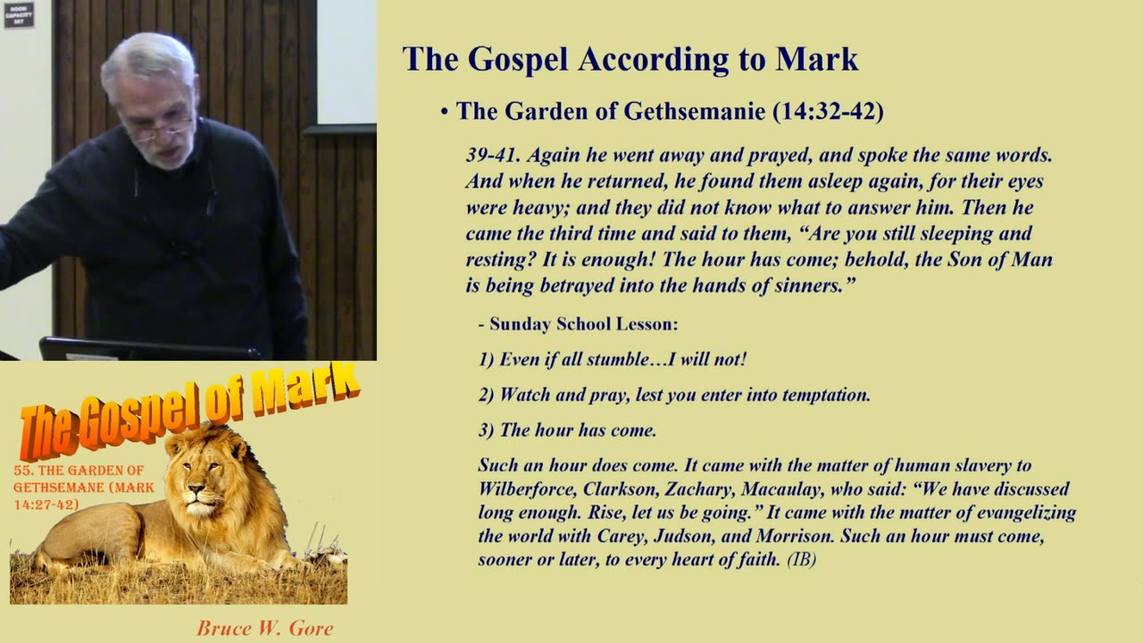 55. The Garden of Gethsemane (Mark 14:27-42)