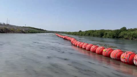 One year ago, Texas installed marine barriers in the Rio Grande.