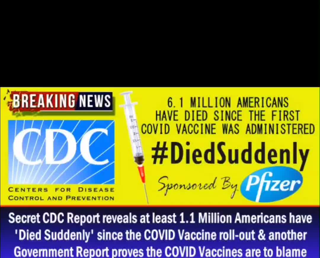 6.1 million Americans DIED SUDDENLY ◇ BIOWEAPON OF PFIZER