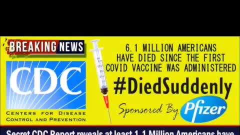 6.1 million Americans DIED SUDDENLY ◇ BIOWEAPON OF PFIZER