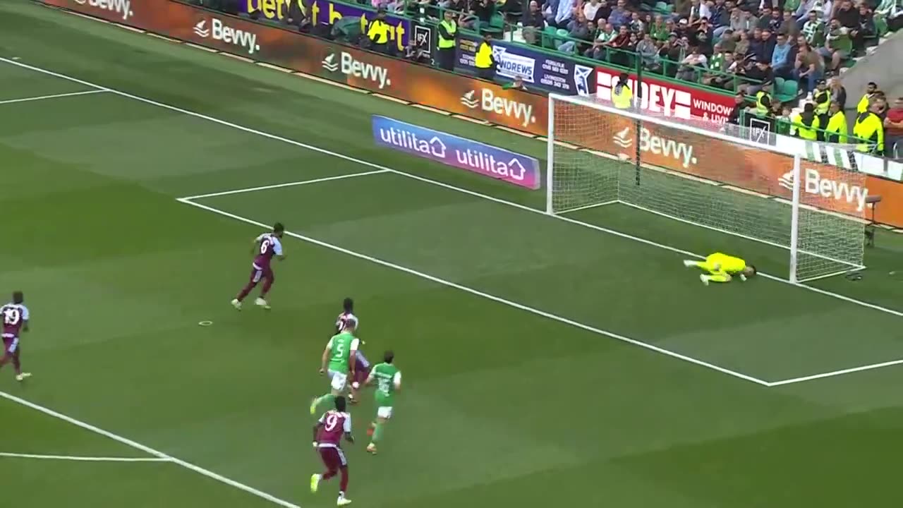 MATCH HIGHLIGHTS _ Hibernian 0-5 Aston Villa