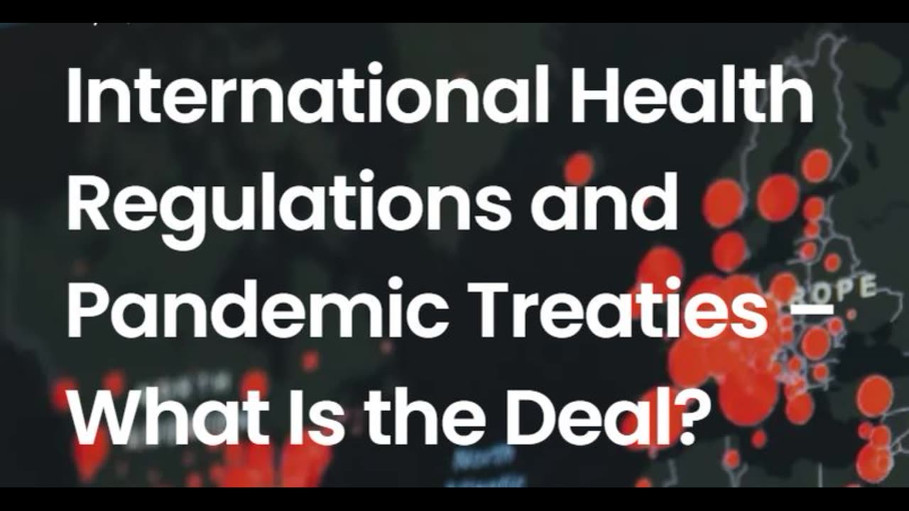 What is the deal (now passed) in the IHR / Pandemic Treaty bait and switch ? Chris Sky & more in the description box