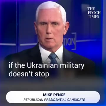 Mike Pence: "If Ukraine doesn’t defeat Russia...Americans will have to die for Ukraine'.