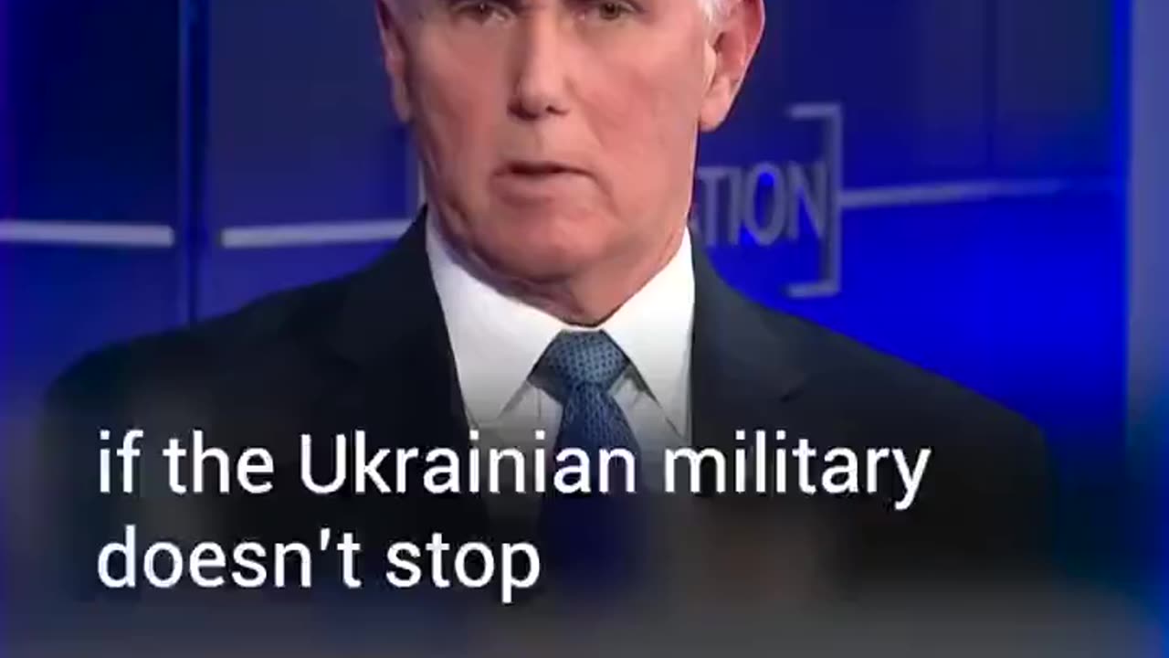 Mike Pence: "If Ukraine doesn’t defeat Russia...Americans will have to die for Ukraine'.