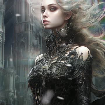 Gothic Girl | Gothic Woman | Dark Gothic Art | Digital Art #gothic